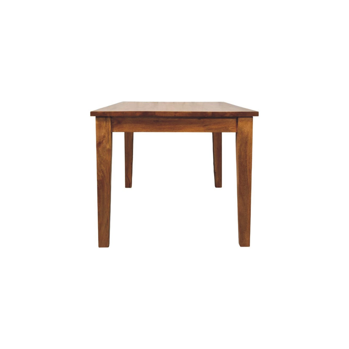 Classic Golden Teak Solid Wood Dining Table