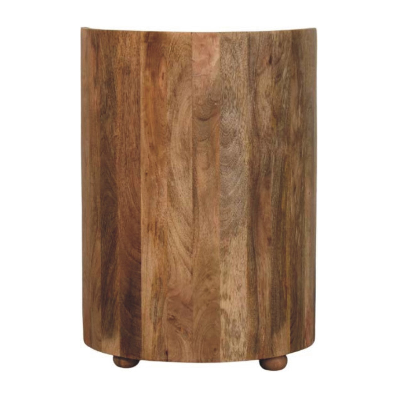 Curved Bedside with Marble Top