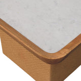 Marble Top Chatai Coffee Table
