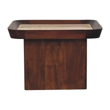 Travertine Top Tray Coffee Table