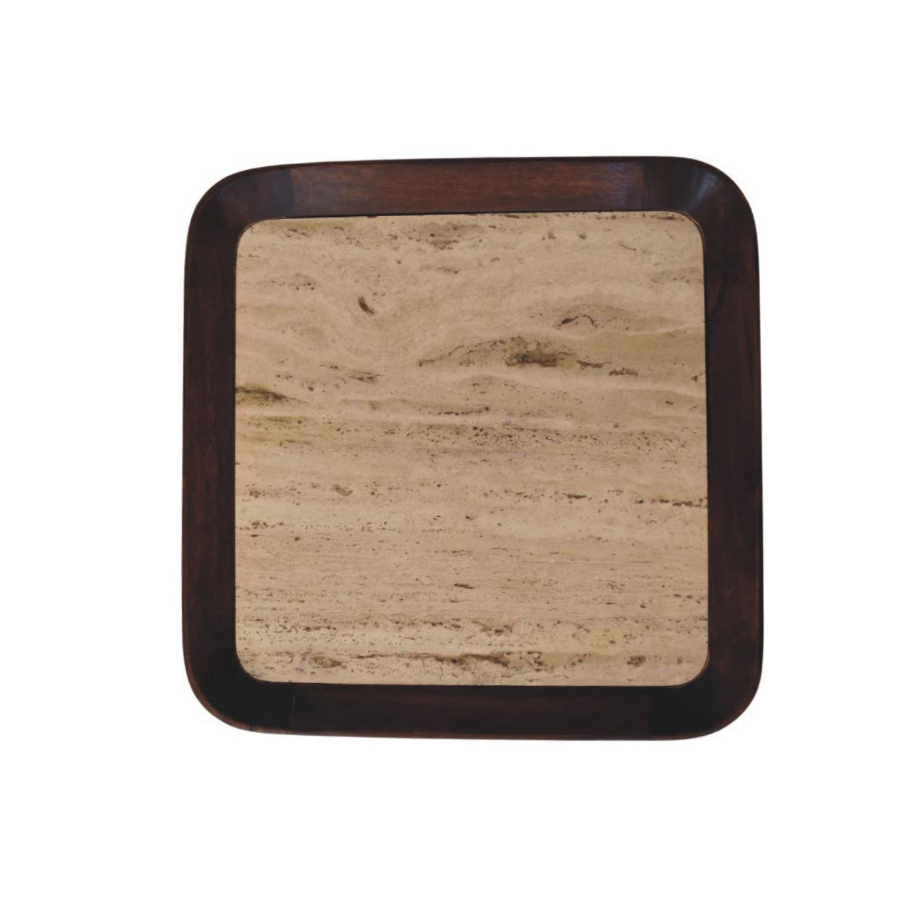 Travertine Top Tray Coffee Table