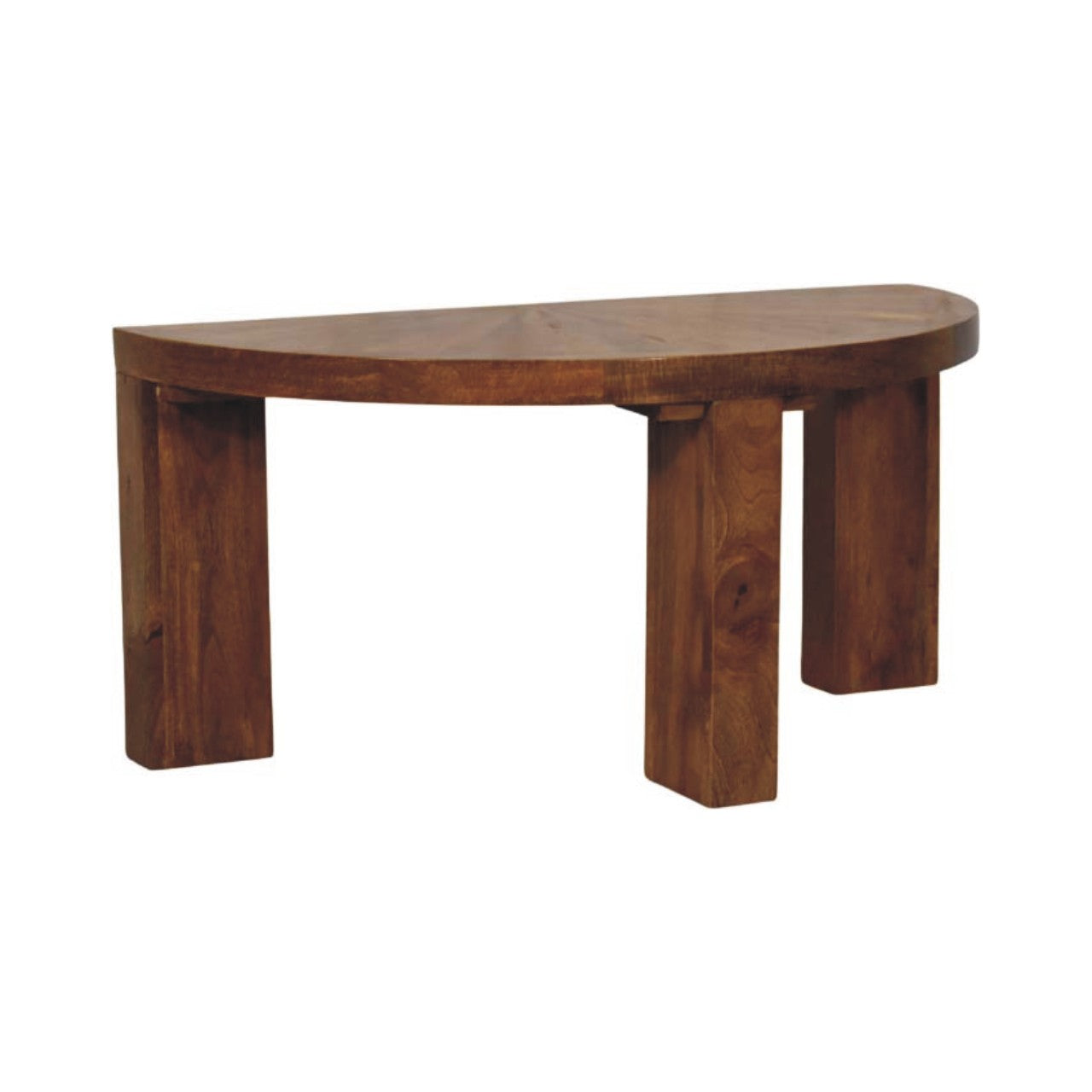 Amber Oak Half Moon Coffee Table