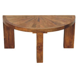 Amber Oak Half Moon Coffee Table