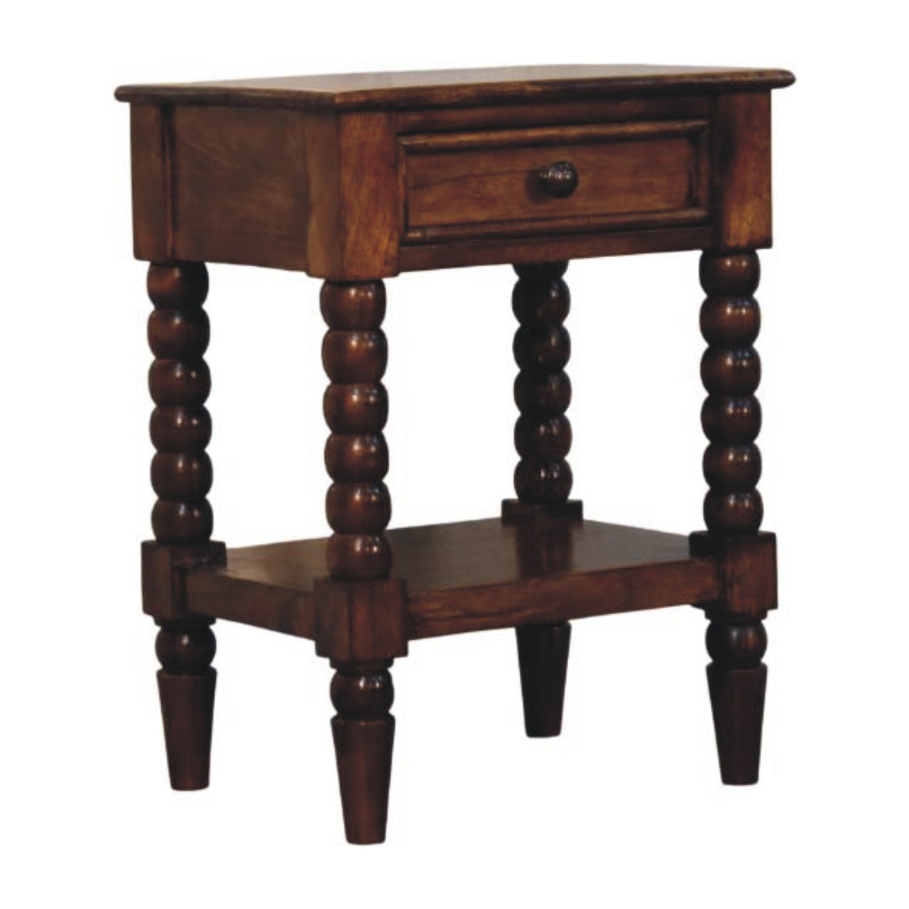 Spindle One Drawer Side Table