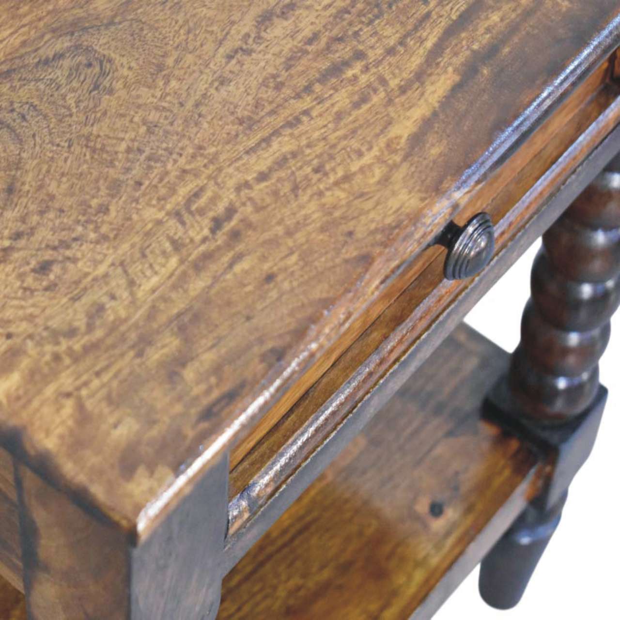 Spindle One Drawer Side Table
