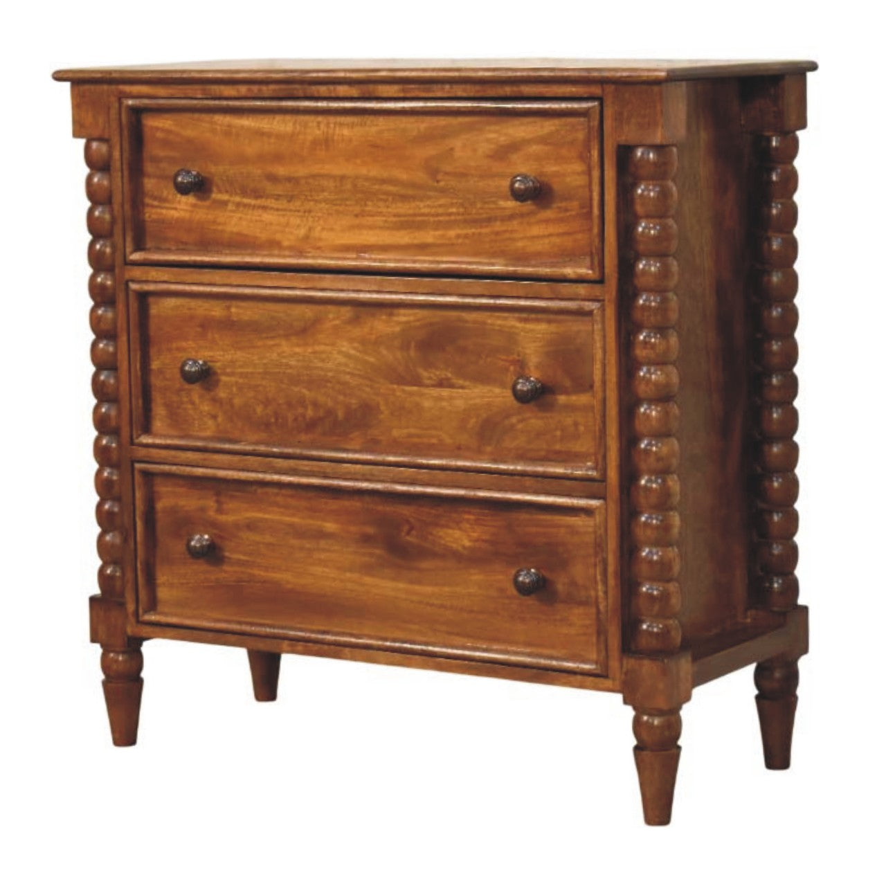 Spindle Three Drawer Chest