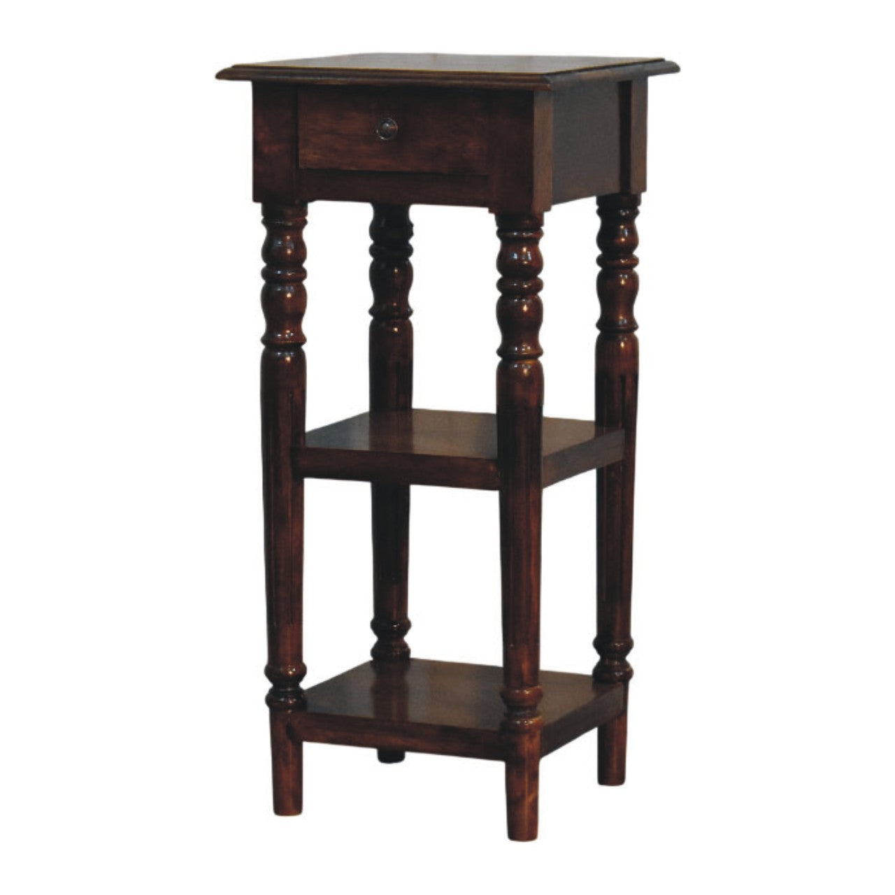 Tall Turned Leg Side Table