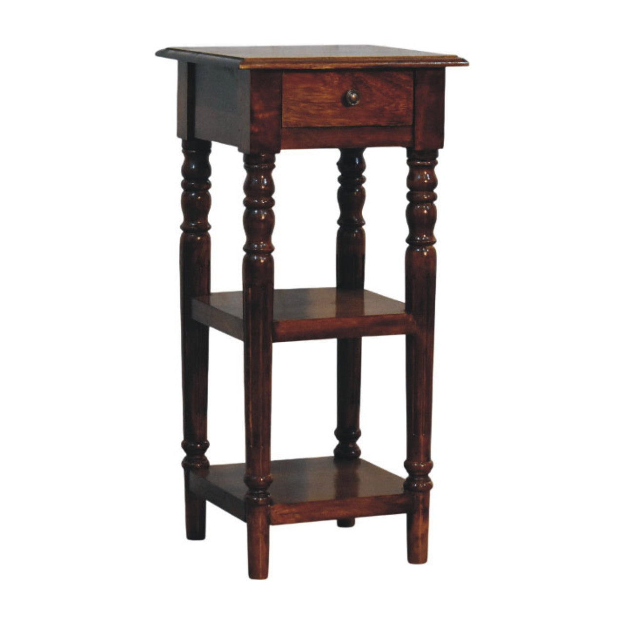 Tall Turned Leg Side Table