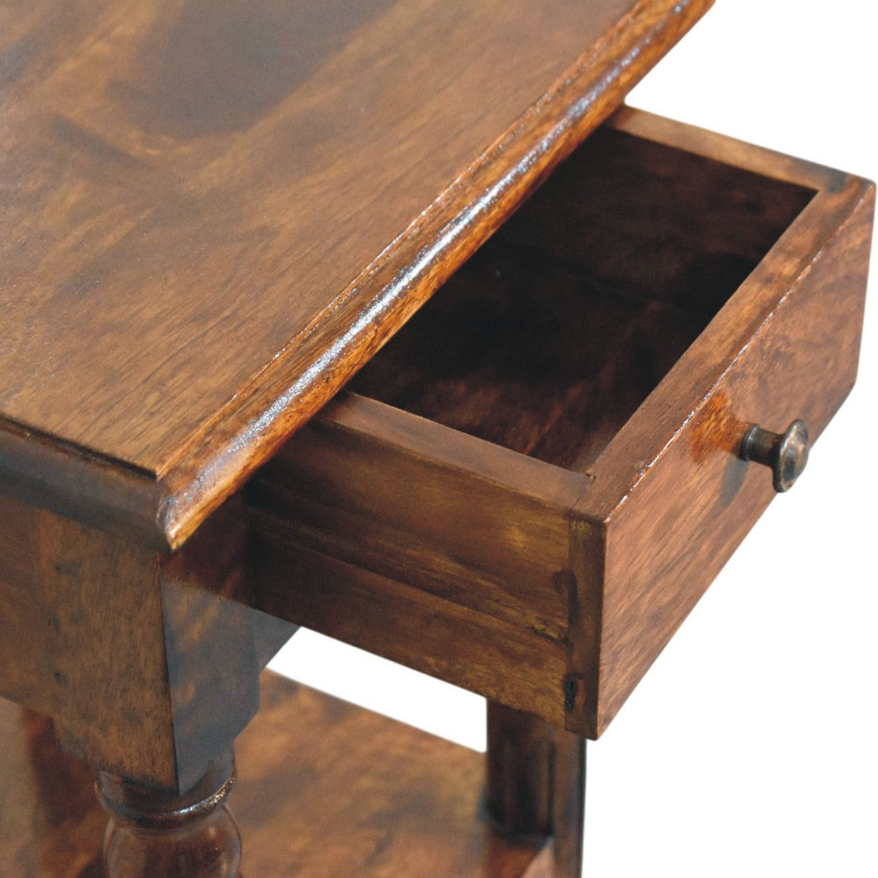 Tall Turned Leg Side Table