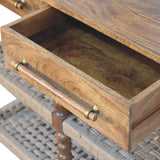 Spindle Woven Console