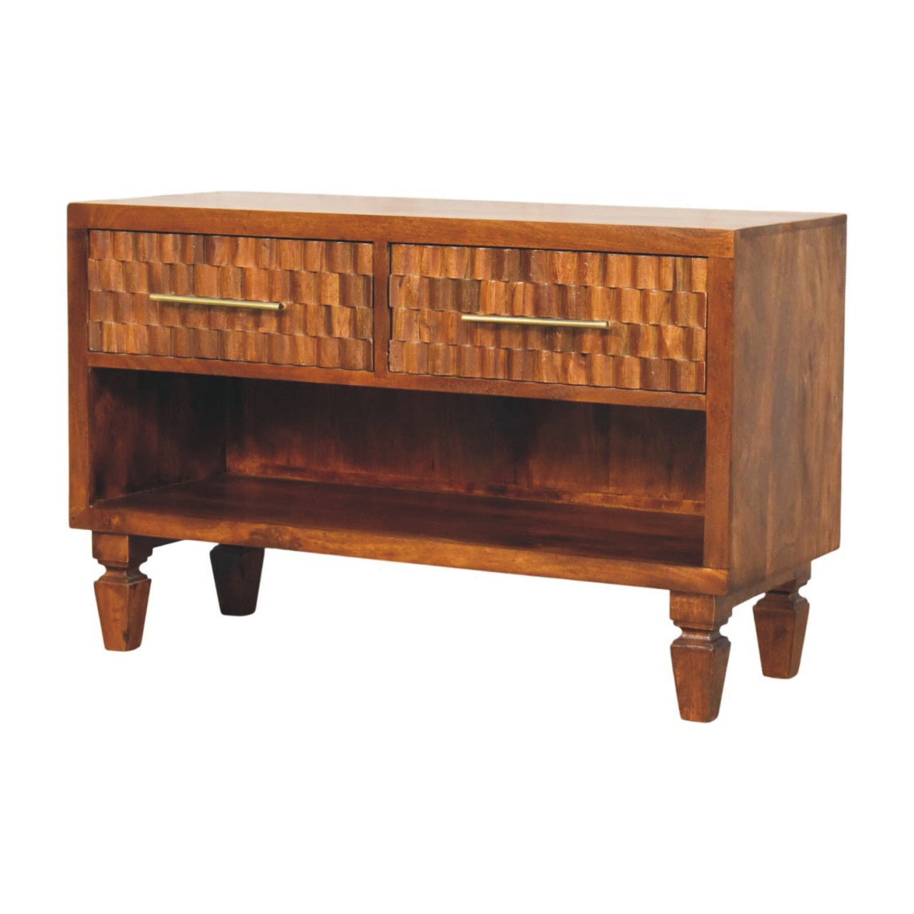 Cadiz Carved Shoe Bench