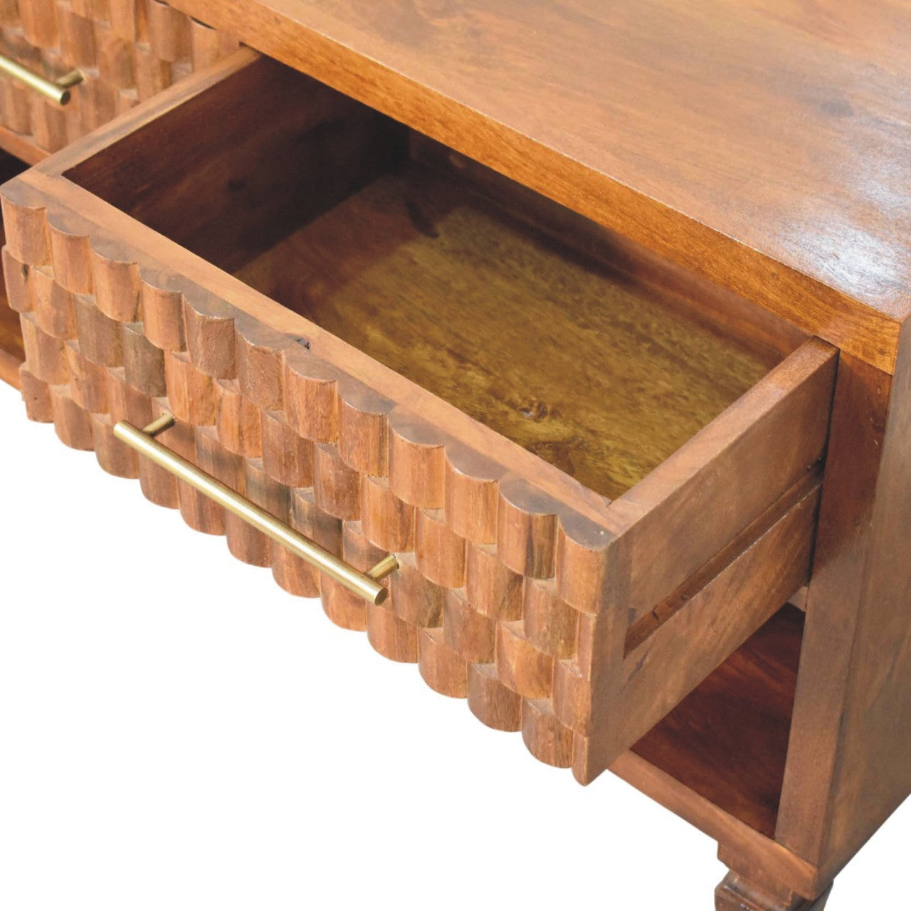 Cadiz Carved Shoe Bench