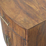 Milan Fluted Bedside Cabinet