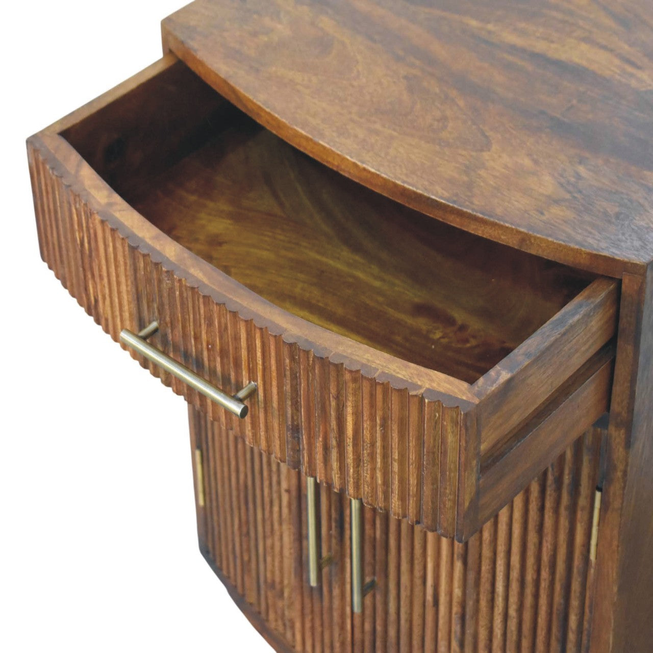 Milan Fluted Bedside Cabinet