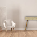 Floral Bone Inlay Console Table