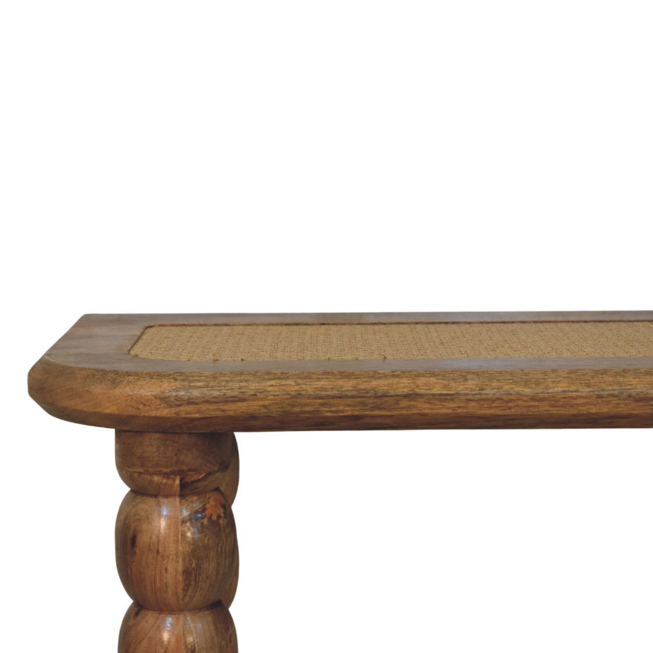 Spindle Rattan Console Table