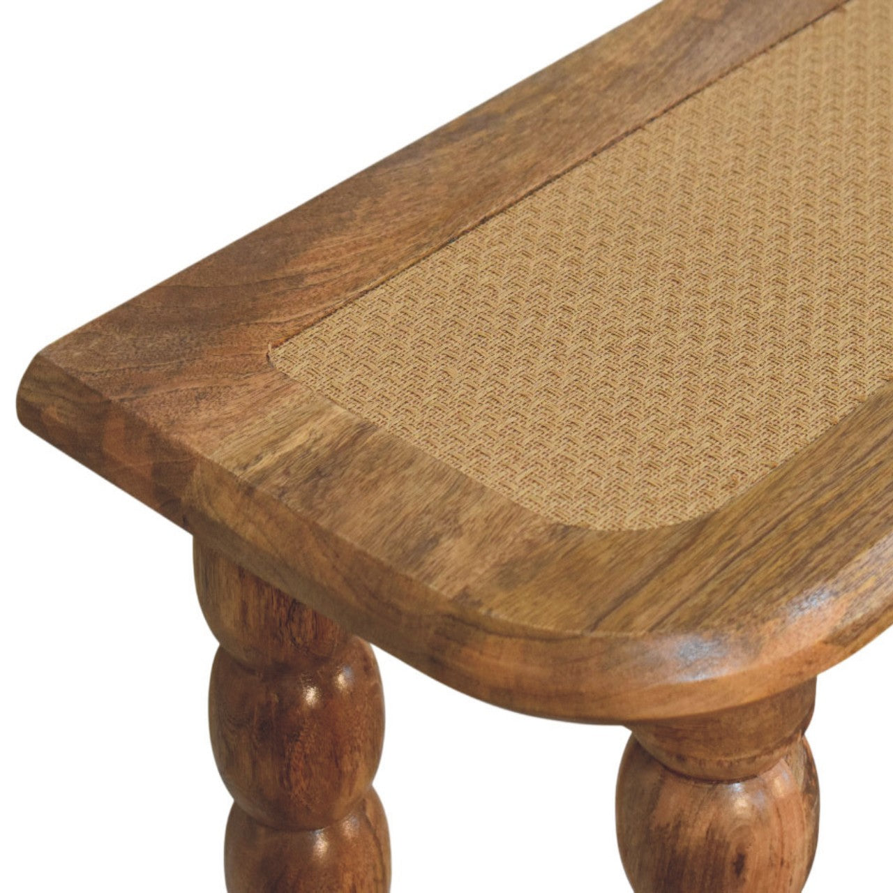 Spindle Rattan Console Table