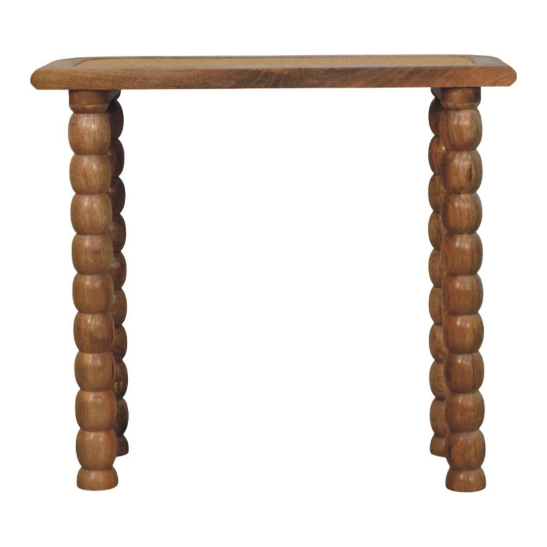 Spindle Rattan Console Table