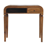 Curved Open Shelf Writing Desk