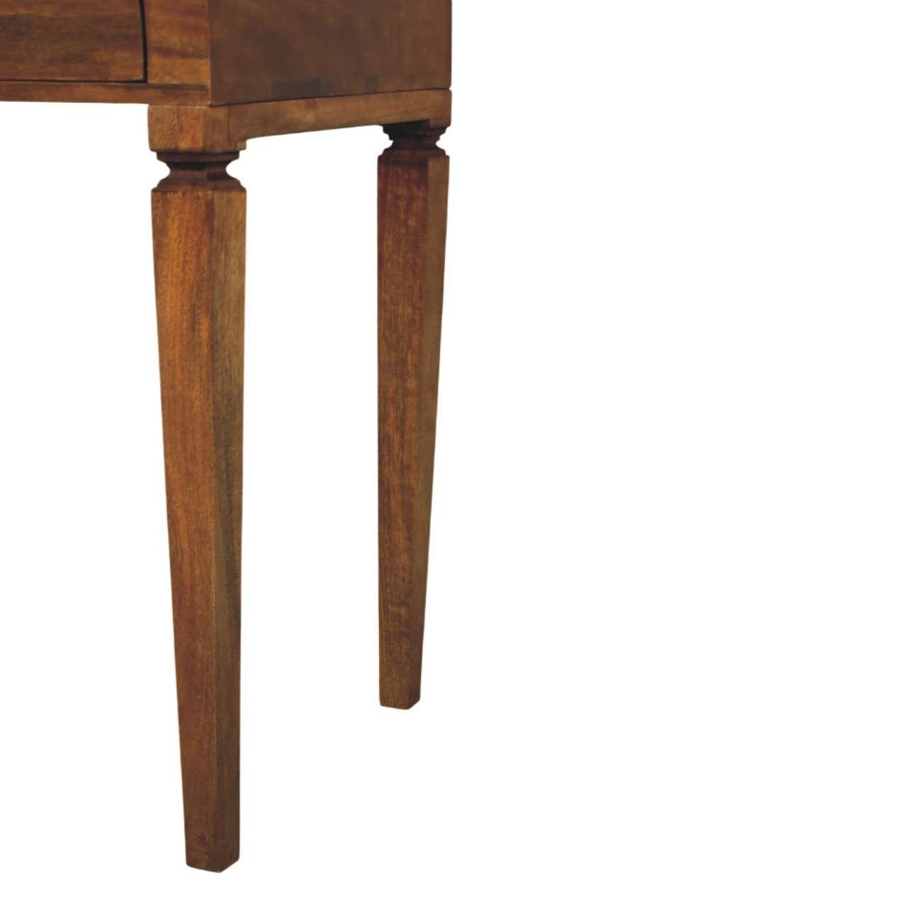 Curved Open Shelf Writing Desk