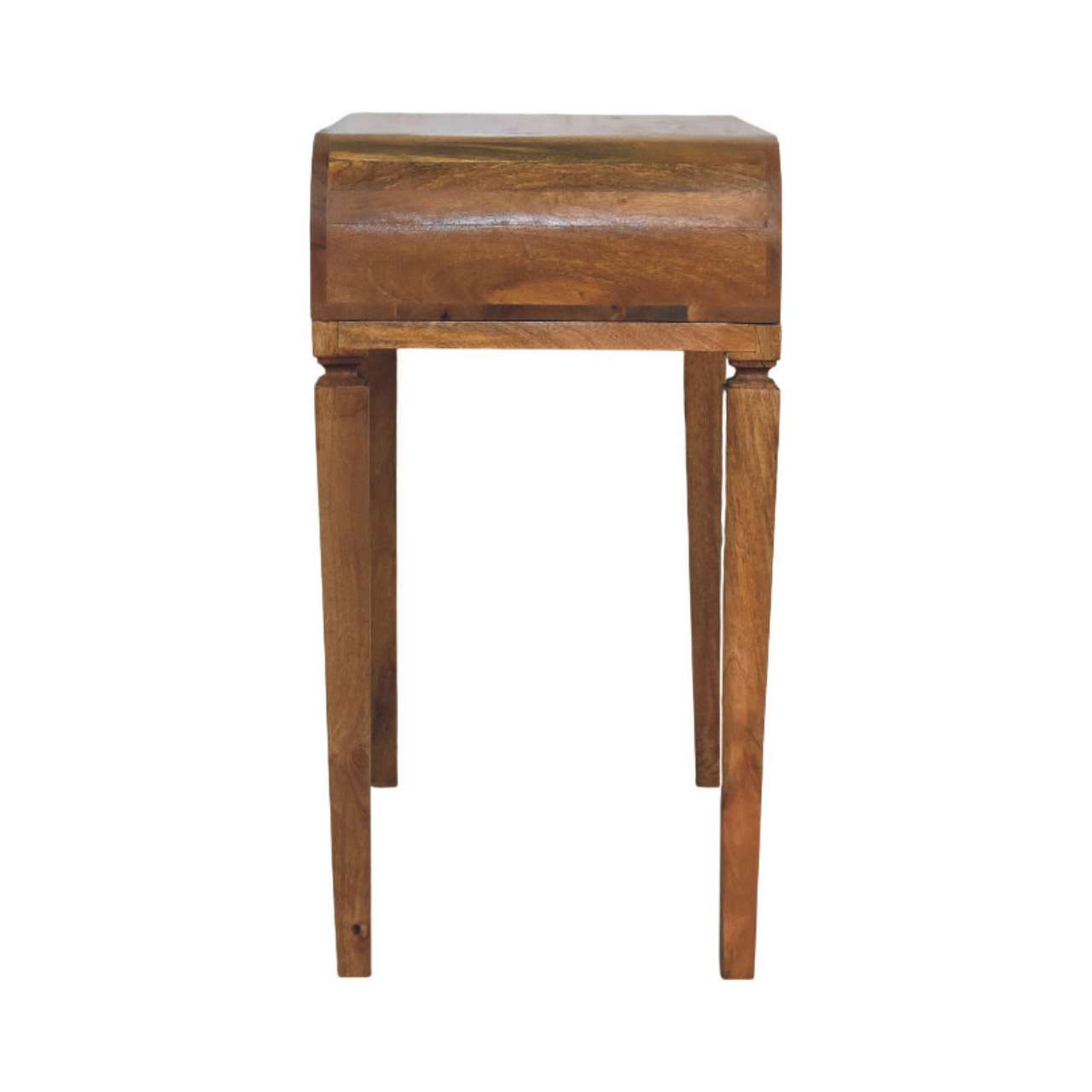 Curved Open Shelf Writing Desk