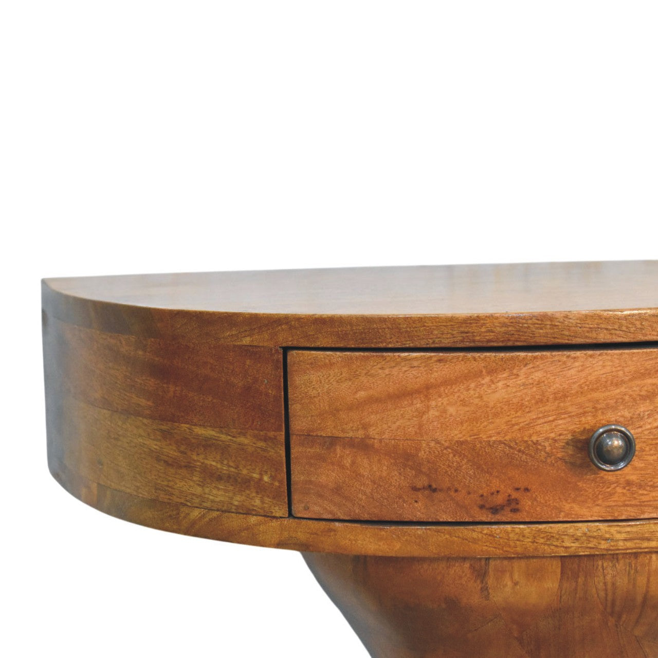 Pedestal Curved Bedside