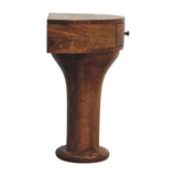 Pedestal Curved Bedside