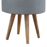 3 Drawer Grey Paint Bedside