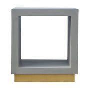 Cement Cube Bedside Table