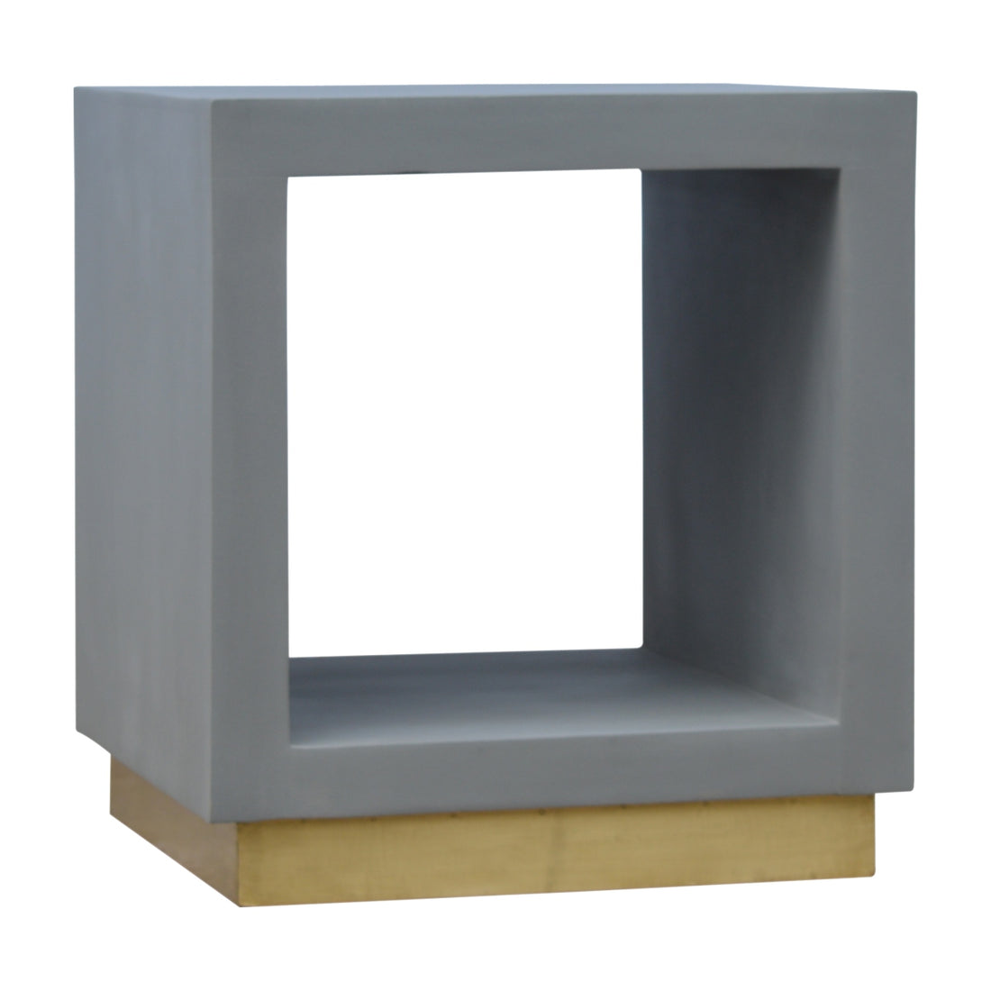 Cement Cube Bedside Table