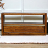 Gold Bar Chestnut TV Unit Chest of Drawers