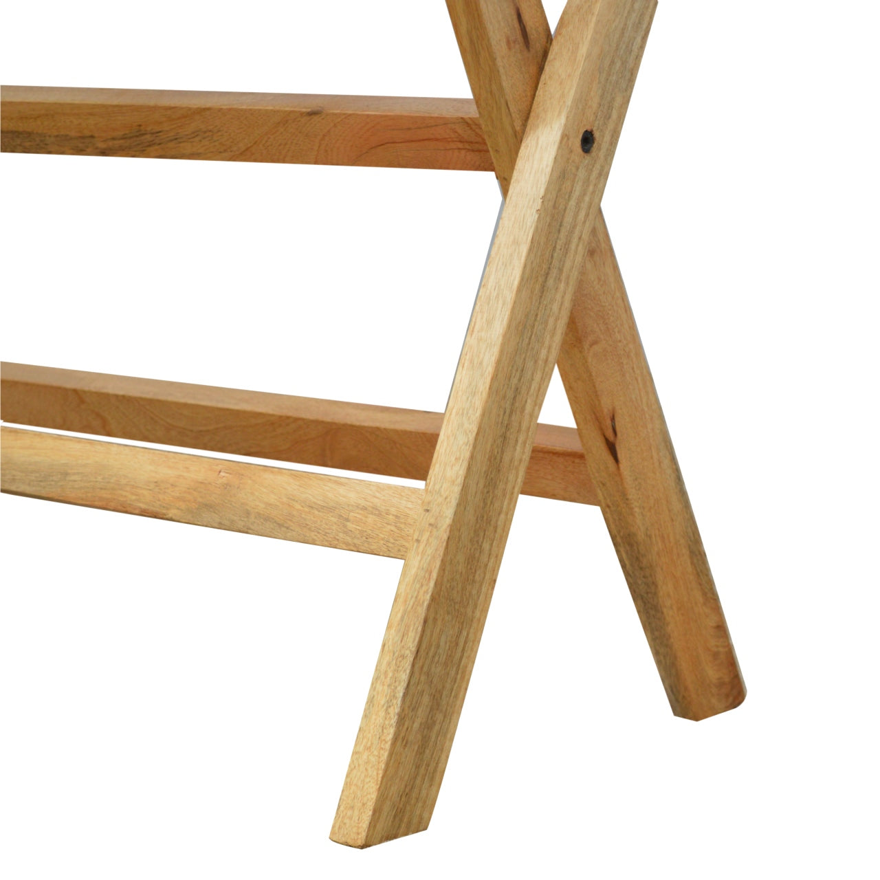 Foldable Butler Tray Accent Piece | Oak Mango Wood