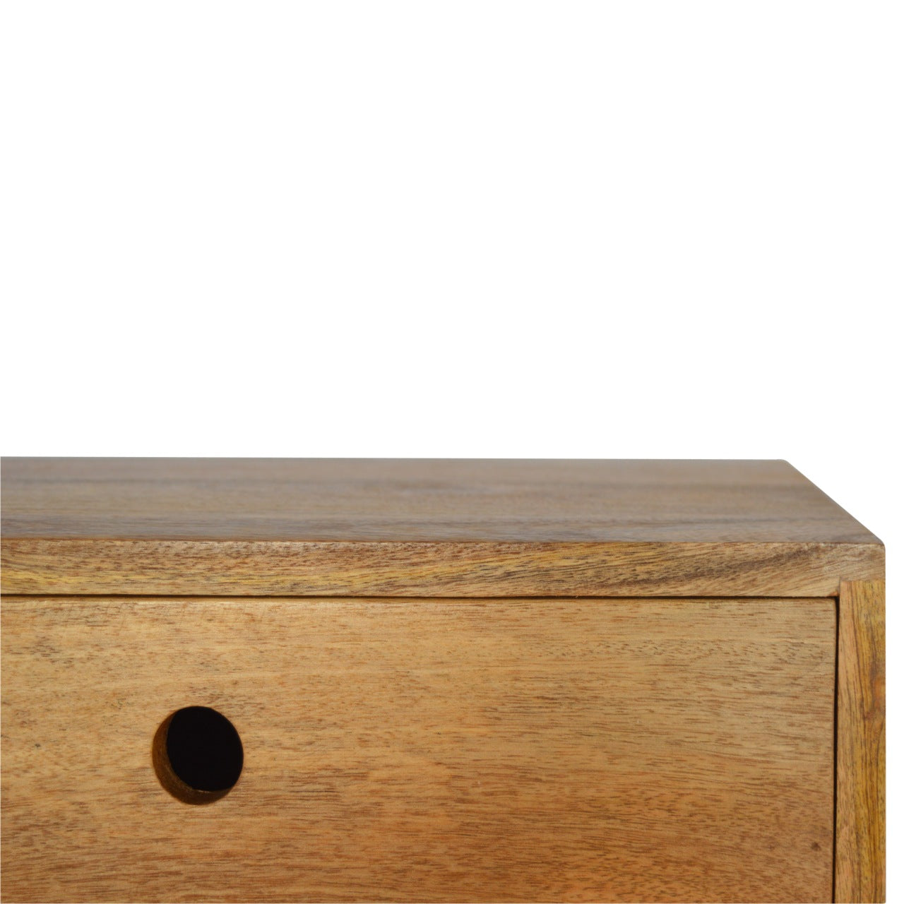 Solid Wood Wall Mounted Bedside Table | Oak-Ish Mango Wood Wall-Mounted