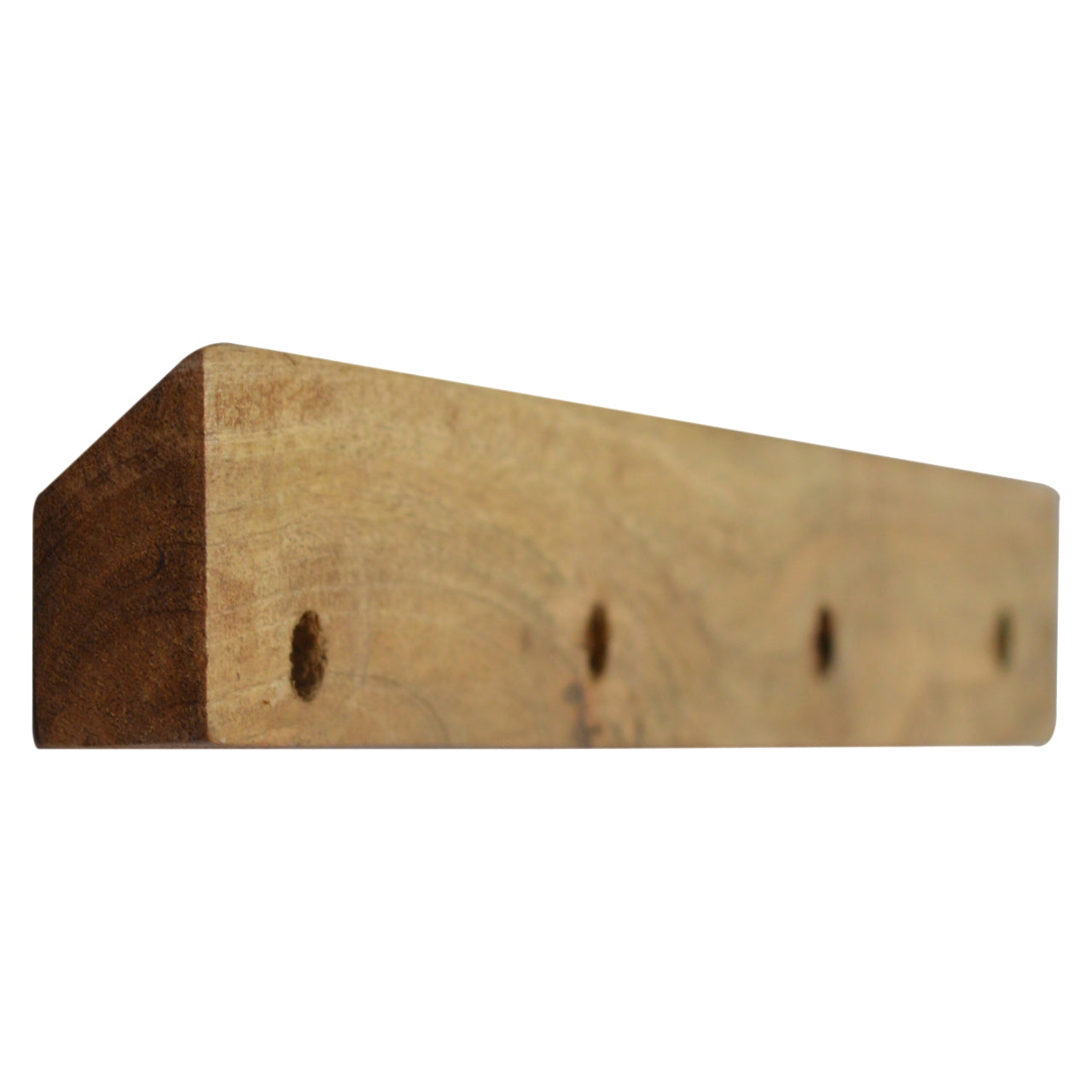 Solid Wood Wall Mounted Bedside Table | Oak-Ish Mango Wood Wall-Mounted