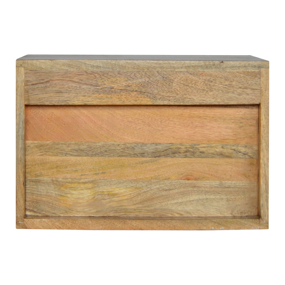 Solid Wood Wall Mounted Bedside Table | Oak-Ish Mango Wood Wall-Mounted