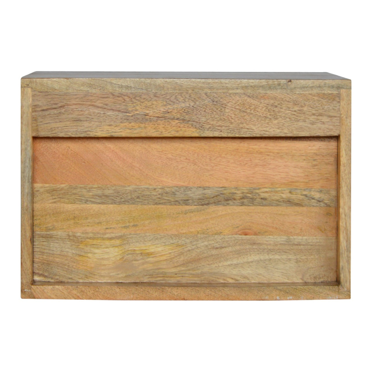 Solid Wood Wall Mounted Bedside Table | Oak-Ish Mango Wood Wall-Mounted