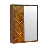 Sliding Brass Wall Mirror Cabinet Default Title