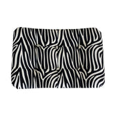 Zebra Print Curved Bench | Cotton Velvet