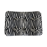 Zebra Print Curved Bench | Cotton Velvet