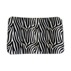 Zebra Print Curved Bench | Cotton Velvet