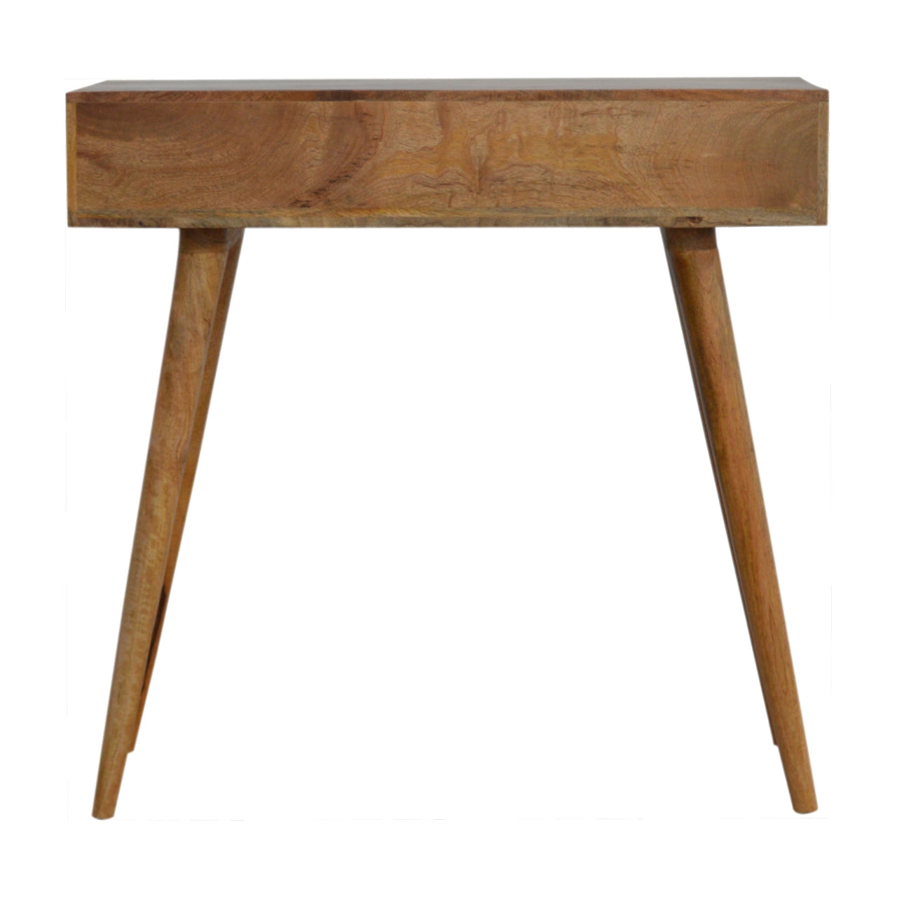 Diamond Carved Console Table | Oak Solid Mango Wood Hand-Carved