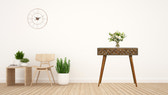 Diamond Carved Console Table | Oak Solid Mango Wood Hand-Carved