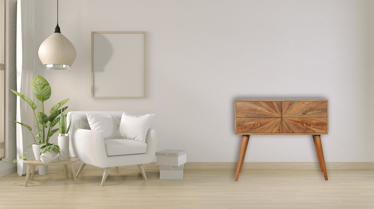 Sunrise Patterned Console Table