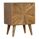 Sunrise Door Bedside Table | Oak Solid Mango Wood
