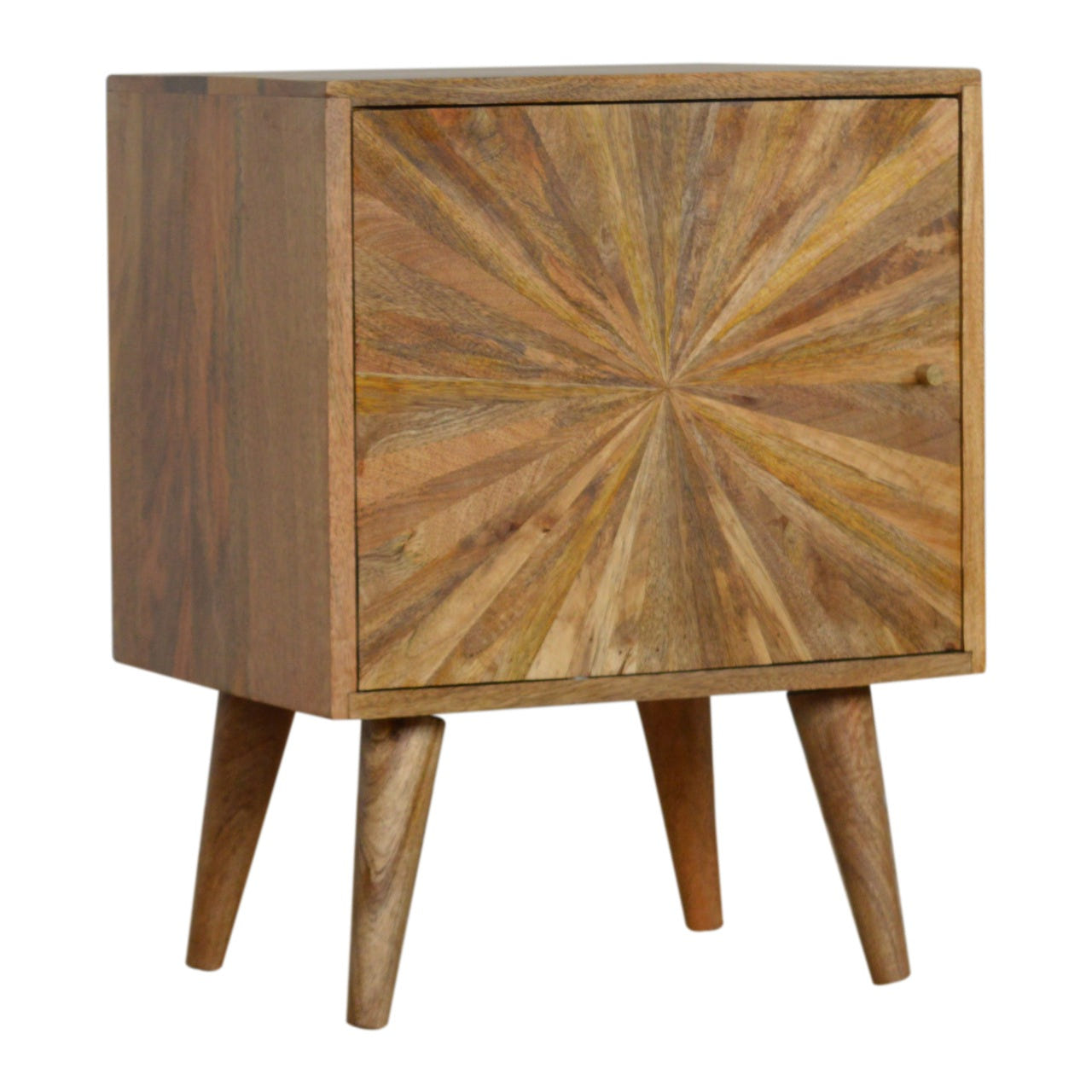Sunrise Door Bedside Table | Oak Solid Mango Wood