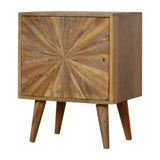 Sunrise Door Bedside Table | Oak Solid Mango Wood