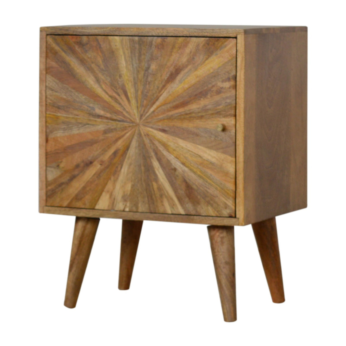 Sunrise Door Bedside Table | Oak Solid Mango Wood