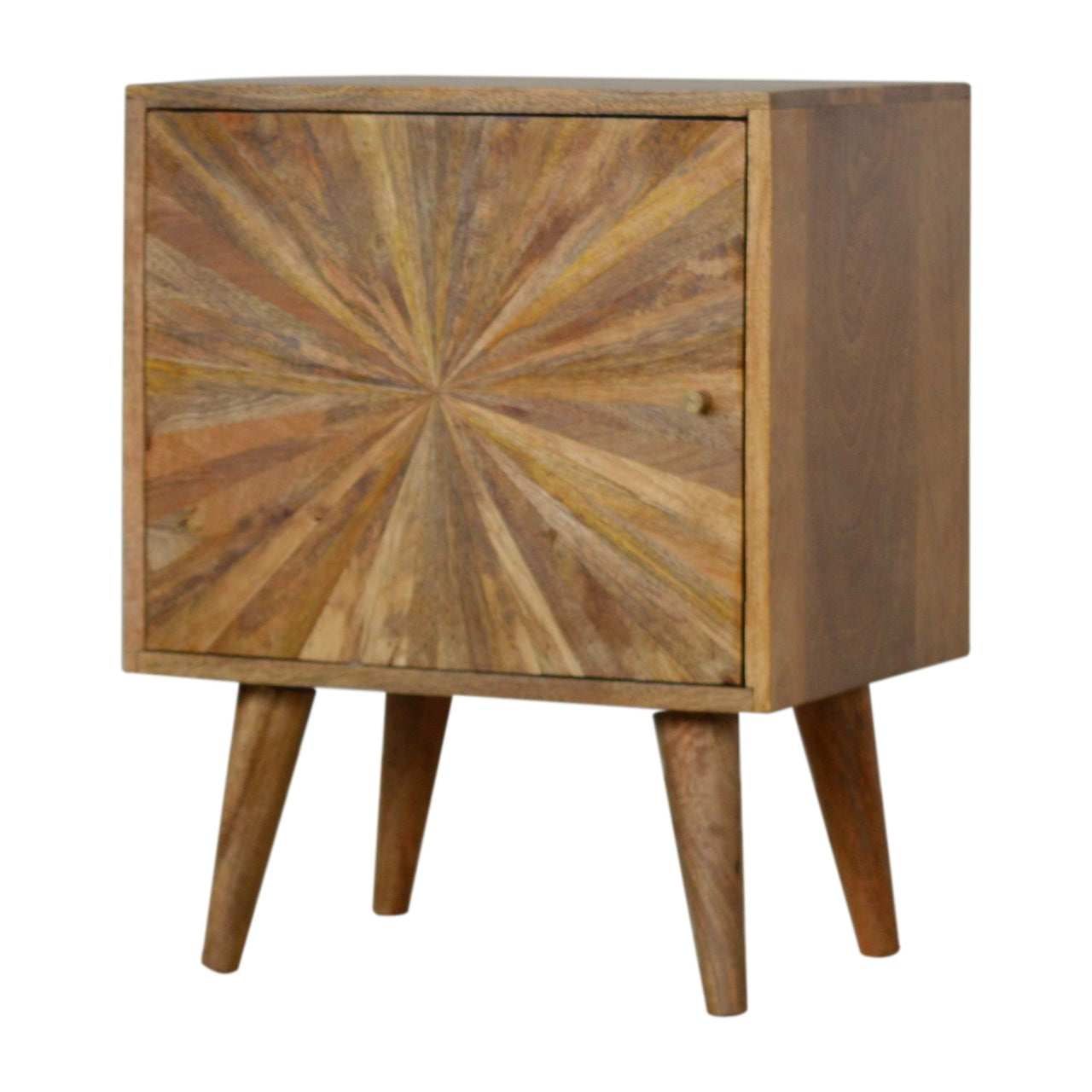 Sunrise Door Bedside Table | Oak Solid Mango Wood