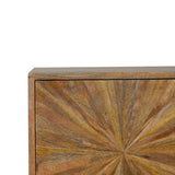 Sunrise Door Bedside Table | Oak Solid Mango Wood