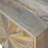 Sunrise Door Bedside Table | Oak Solid Mango Wood